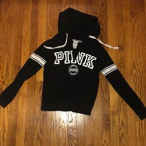 quarter zip pink sweatshirt